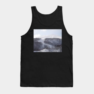 Sunny Ski Slopes in Japan Tank Top